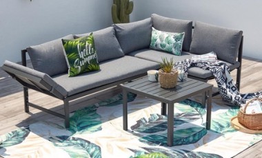vente privée Salon de jardin SOHAG de Côté Lounge: Gris clair