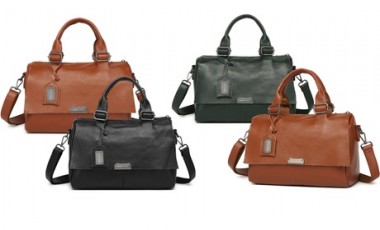 vente privée Sac bandoulière en cuir véritable : Marron