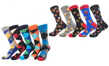vente privée Chaussettes hommes avec motif gourmand : 10 / Carreaux