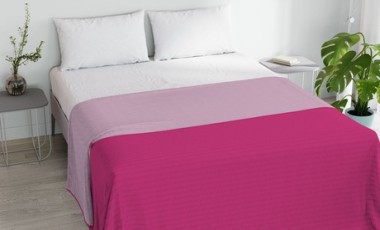 vente privée Couette d été Summer bicolore : Moutarde et crème