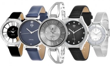 vente privée Montres SC Crystal ornées de cristaux scintillants