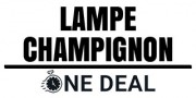 vente privée LAMPE CHAMPIGNON BOIS & VERRE MUTICOLOR