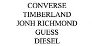 vente privée CONVERSE / TIMBERLAND / JONH RICHMOND / GUESS / DIESEL