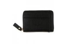 vente privée marque generique - Porte-monnaie pour homme en cuir mince avec porte-carte de crédit, poche avant, noir
