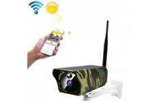 vente privée Wewoo - Caméra IP WiFi IP solaire sur batterie 1080P HD, avec détection de mouvement PIR et vision nocturne infrarouge carte TF (64 Go maximum)