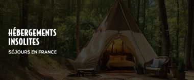 vente privée Changez d’air avec un séjour insolite en France ! Cabane perchée, roulotte b...