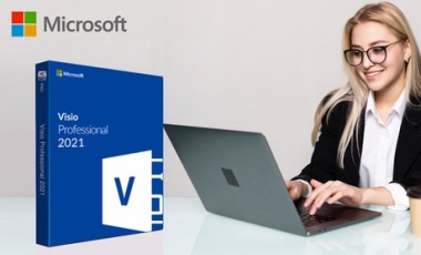vente privée Microsoft Visio 2021 (FR) avec cours en anglais inclus