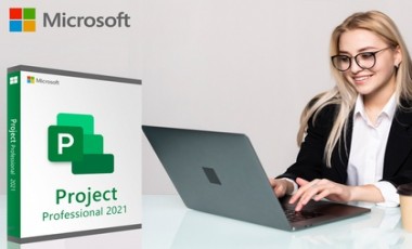 vente privée Microsoft Project 2021 avec cours en anglais pour Mac ou Windows