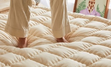 vente privée Surmatelas Fjord en laine mérinos 100 % biologique Sampur : 200 x 200 cm