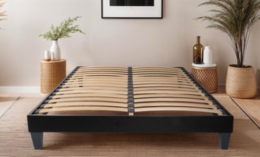 vente privée Sommier Blandice monolattes de Maison Aubertin : Bois blanc / 180 x 200 cm