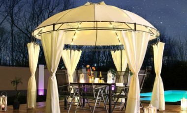 vente privée Gazebo LED Lavo 3 5 m : Crème