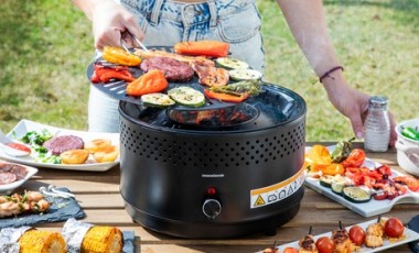 vente privée Barbecue portable au charbon de bois sans fumée CleanQ InnovaGoods