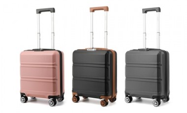 vente privée Valise cabine Kono en ABS avec roues pivotantes à 360° : Crème