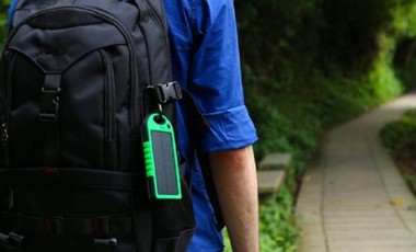 vente privée Batterie de secours solaire 5000 mAh : 1 / Noir