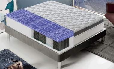 vente privée Matelas Positano à ressorts avec mousse à mémoire de forme : 120 x 190