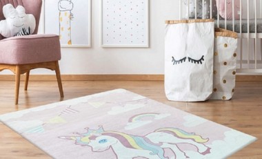 vente privée Tapis licorne : 80 x 150 cm