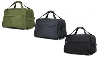 vente privée Sac de voyage pliable sur roues : Noir