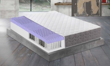 vente privée Matelas à mémoire de forme avec base à ressorts indépendants Mentor : 180 x 200 cm