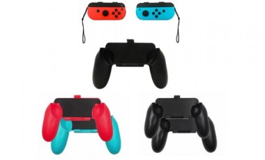 vente privée Pack de manettes Joy-Con pour Nintendo Switch : 2 / Rouge et bleu + Noir