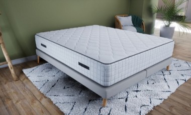 vente privée Matelas Sierra Leone avec latex mémoire de forme et ressorts ensachés : 90 x 190 cm