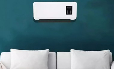 vente privée Radiateur électrique mural 2200 W avec double fonction chauffage et ventilation