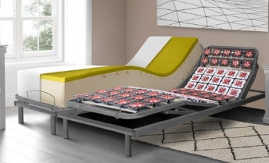 vente privée Sommier électrique de relaxation : Literie 100 x 200 cm / Sans matelas