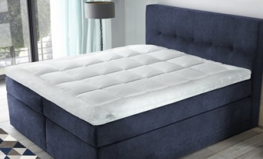 vente privée Surmatelas bi-technologie à mémoire de forme et microfibres Sampur : 140 x 190 cm