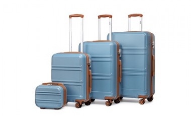 vente privée Ensemble de 4 valises Kono en ABS avec serrure TSA : 20 pouces / x 1