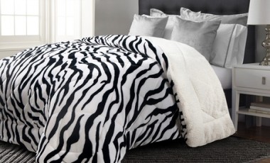 vente privée Couette réversible Safari chaude et moelleuse de la marque Sampur : 240-260 cm
