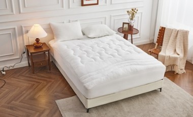vente privée Surmatelas Confort 100 % microfibre imperméable Sampur : 200 x 200 cm