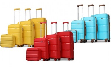 vente privée Valise avec roues pivotantes à 360° : 1 / Valise 14 pouces / Jaune