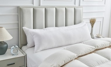 vente privée Traversin 100 % microfibre : 130 x 40 cm (pour matelas de 140 et 160 cm)