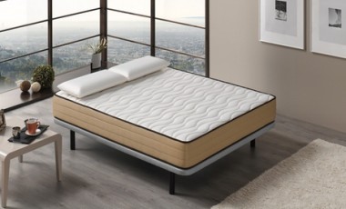 vente privée Matelas Kalinka en bambou et deux oreillers 60 x 40 : 70 x 190 cm
