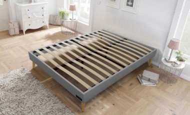 vente privée Lit scandinave Sampur : 180 x 200 cm / Blanc