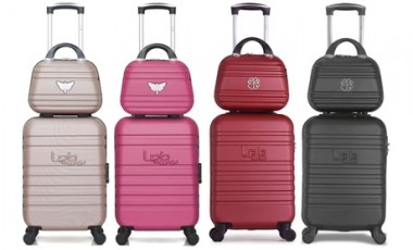 vente privée Ensemble de valises Aurélia avec bagage cabine et vanity : Kaki