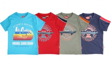 vente privée T-shirt Lee Cooper pour enfant : 4 ans / Bleu