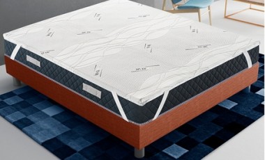 vente privée Surmatelas Silver Care 5 cm en mousse à mémoire de forme : 90 x 190 cm