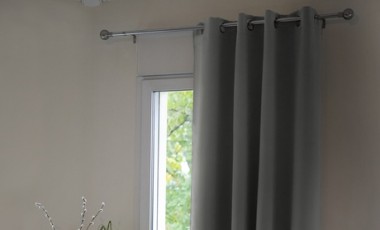 vente privée Rideau occultant + polaire 140 x 180 cm Laponie : Moutarde / 4