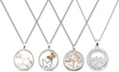 vente privée 1 2 ou 4 colliers fabriqués avec des cristaux Swarovski® : 2 / Pleine lune + Constellation