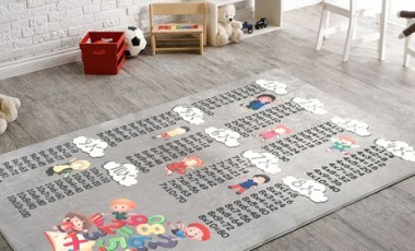 vente privée Tapis Table de Multiplication : Rose/ 100x160cm