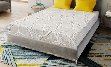 vente privée Matelas en mousse à mémoire de forme de 21 cm avec gel rafraîchissant : 120 x 190 cm / Sans sommier