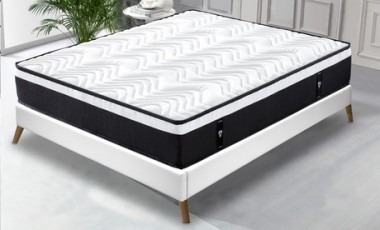 vente privée Matelas à mémoire de forme semi ferme Black Diamond de Sampur : 90 x 190