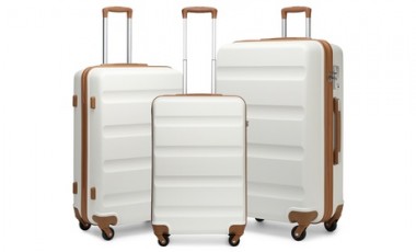vente privée Ensemble de valises Kono marron et beige : Cabine