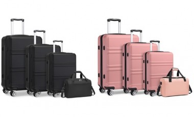 vente privée Set de 3 valises et sac de voyage imperméable : Gris
