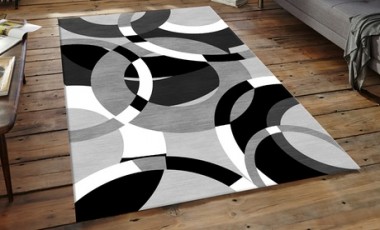 vente privée Tapis de salon Black&White : Round / 80 x 150 cm