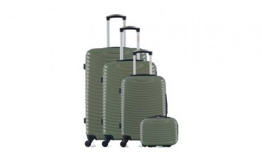 vente privée Ensemble de valises Etna kaki : 3 / Format weekend + format cabine + vanity