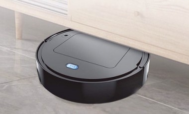 vente privée Robot aspirateur balayeur sans fil : Noir
