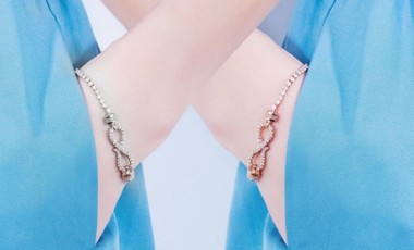 vente privée Ensemble de bracelets et boucles d oreilles avec cristaux Swarovski® : Argent / 1