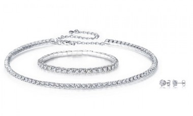 vente privée Ensemble de bijoux ornés de cristaux Swarovski® : Sans pochette / 1