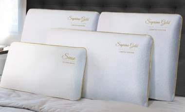vente privée Oreiller Suprême Gold Collector à mémoire de forme de Sampur : 1 oreiller / 50 x 30 cm